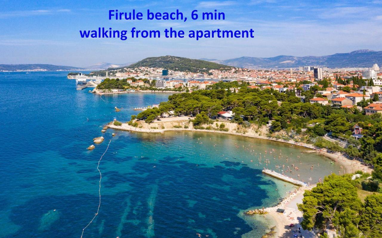 Modern Apt With Terrace 4 Min Walk To The Beach Split Kültér fotó