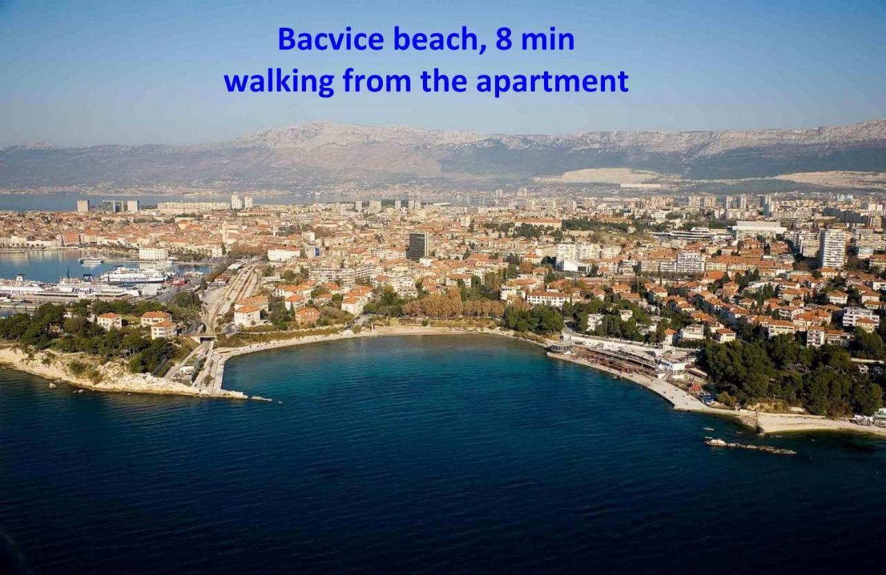 Modern Apt With Terrace 4 Min Walk To The Beach Split Kültér fotó